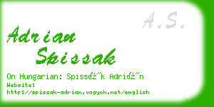 adrian spissak business card